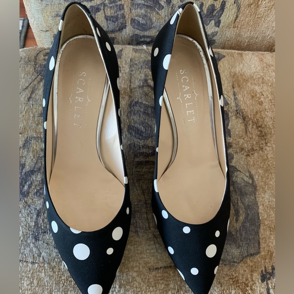 Scarlet made in Italy woman’s black and white pumps size 36.5 - Picture 2 of 11